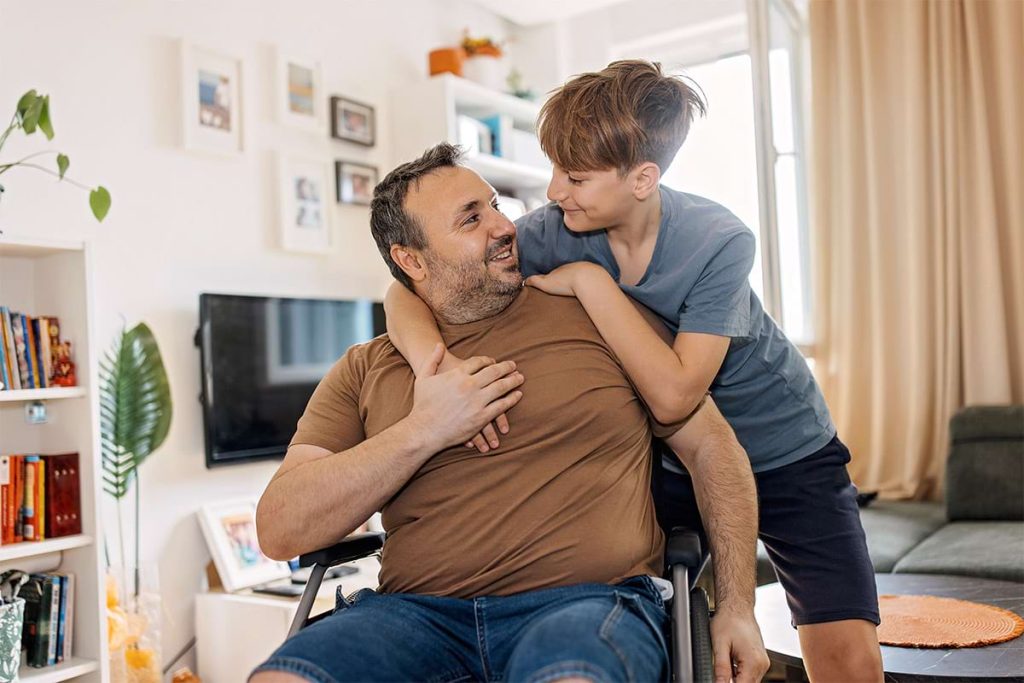 Family supporting a veteran with PTSD